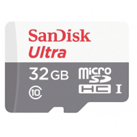 Карта памяти Sandisk Ultra microSDHC 32GB UHS-I 80MB/s Class 10 без адаптера SD