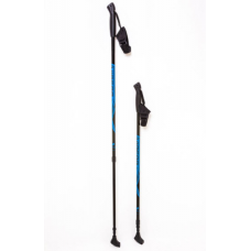 Палки для скандинавской ходьбы Vinson синие (пластиковая ручка) с системой Антишок