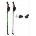 Палки для скандинавской ходьбы Vinson Plus зелёные с системой Антишок + наконечники 